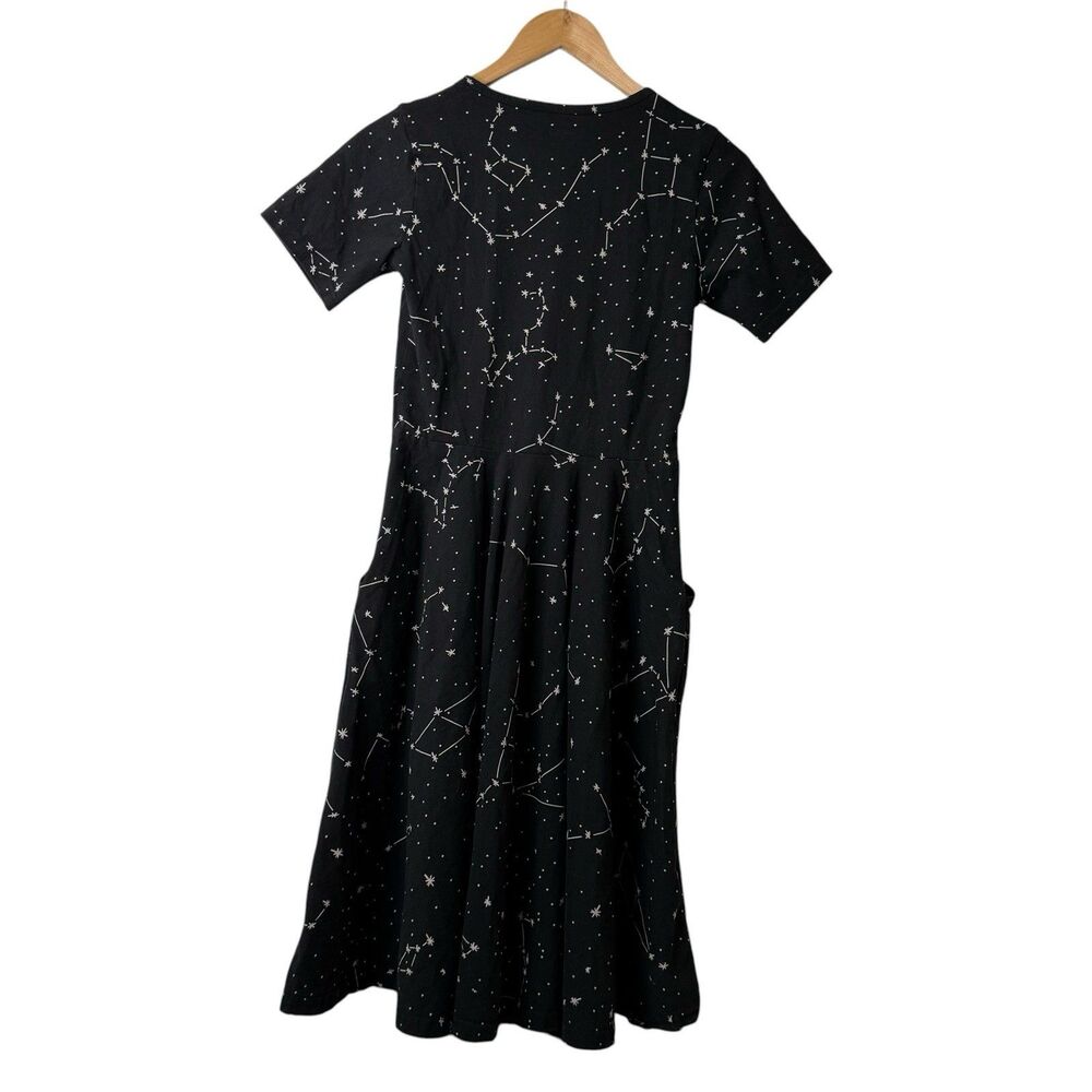 Svaha Constellations Glow In the Dark Twirl Dress Organic Cotton Celestial Sz XS - Picture 4 of 13